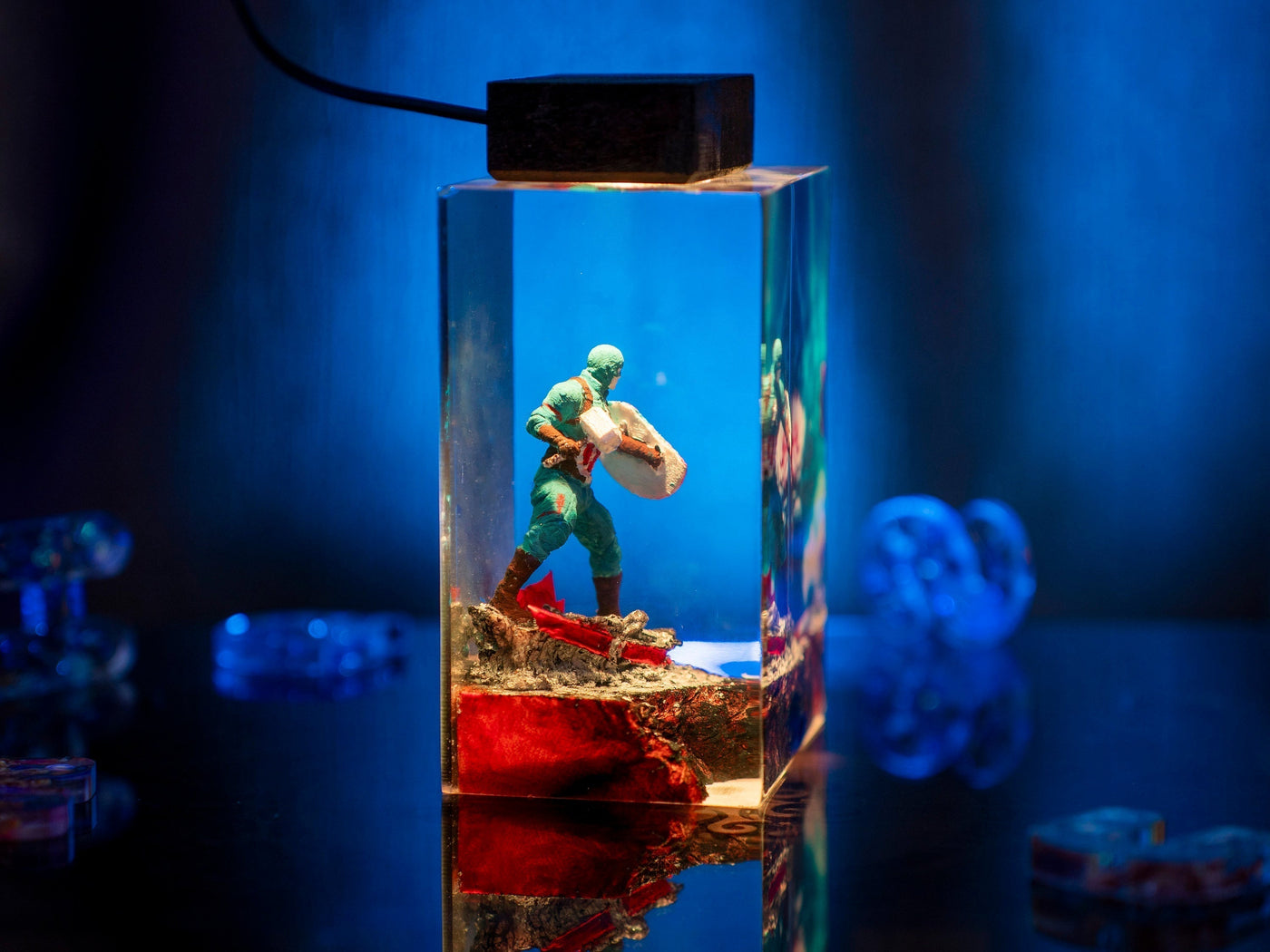 Captain America Resin Night Light(MD)