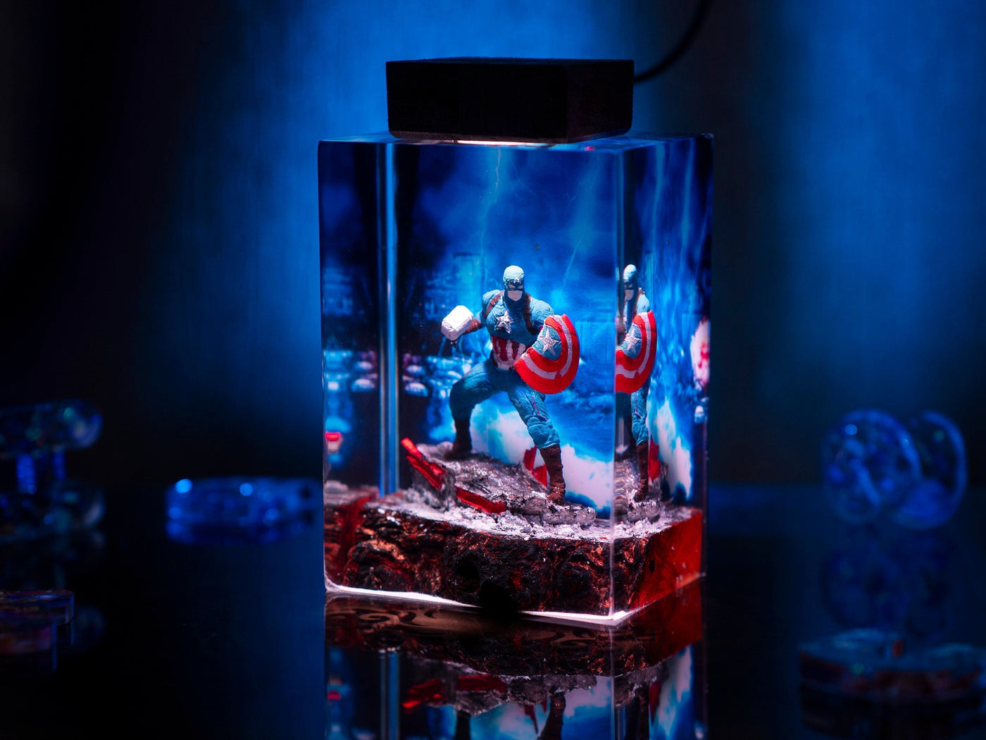 Captain America Resin Night Light(MD)