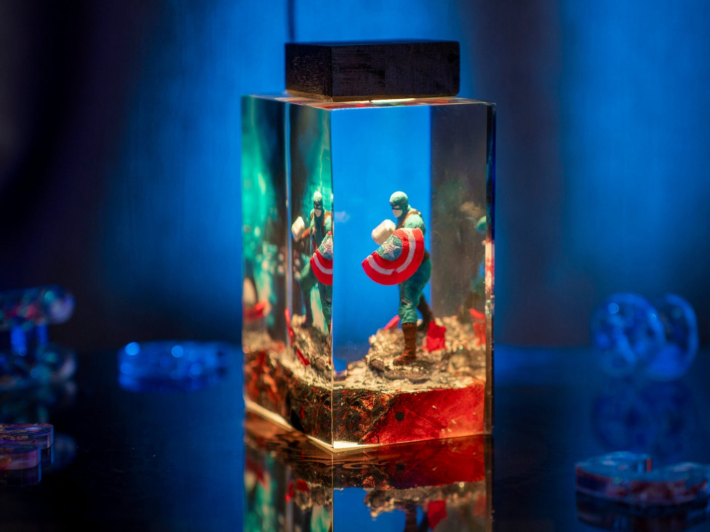 Captain America Resin Night Light(MD)