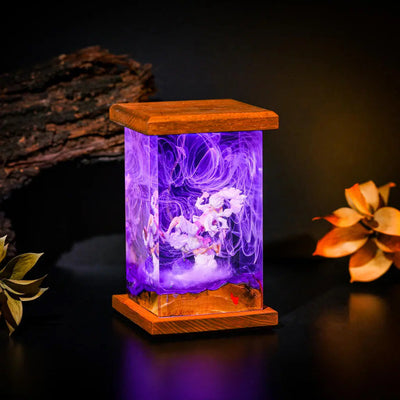 G.ear 5 Lu.ffy Epoxy Resin Wood Lamp