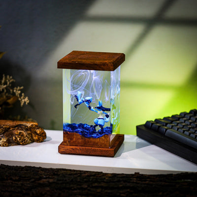 Lucario and Riolu Epoxy Lamp