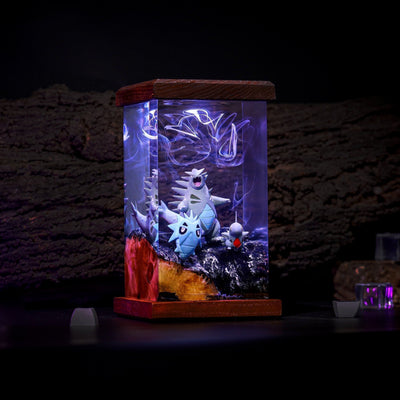 Tyranitar Epoxy Lamp