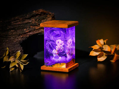 G.ear 5 Lu.ffy Epoxy Resin Wood Lamp