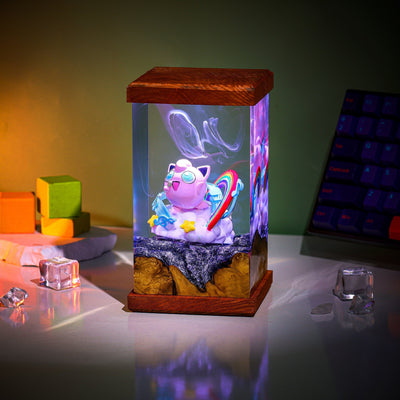 Jigglypuff Epoxy Lamp