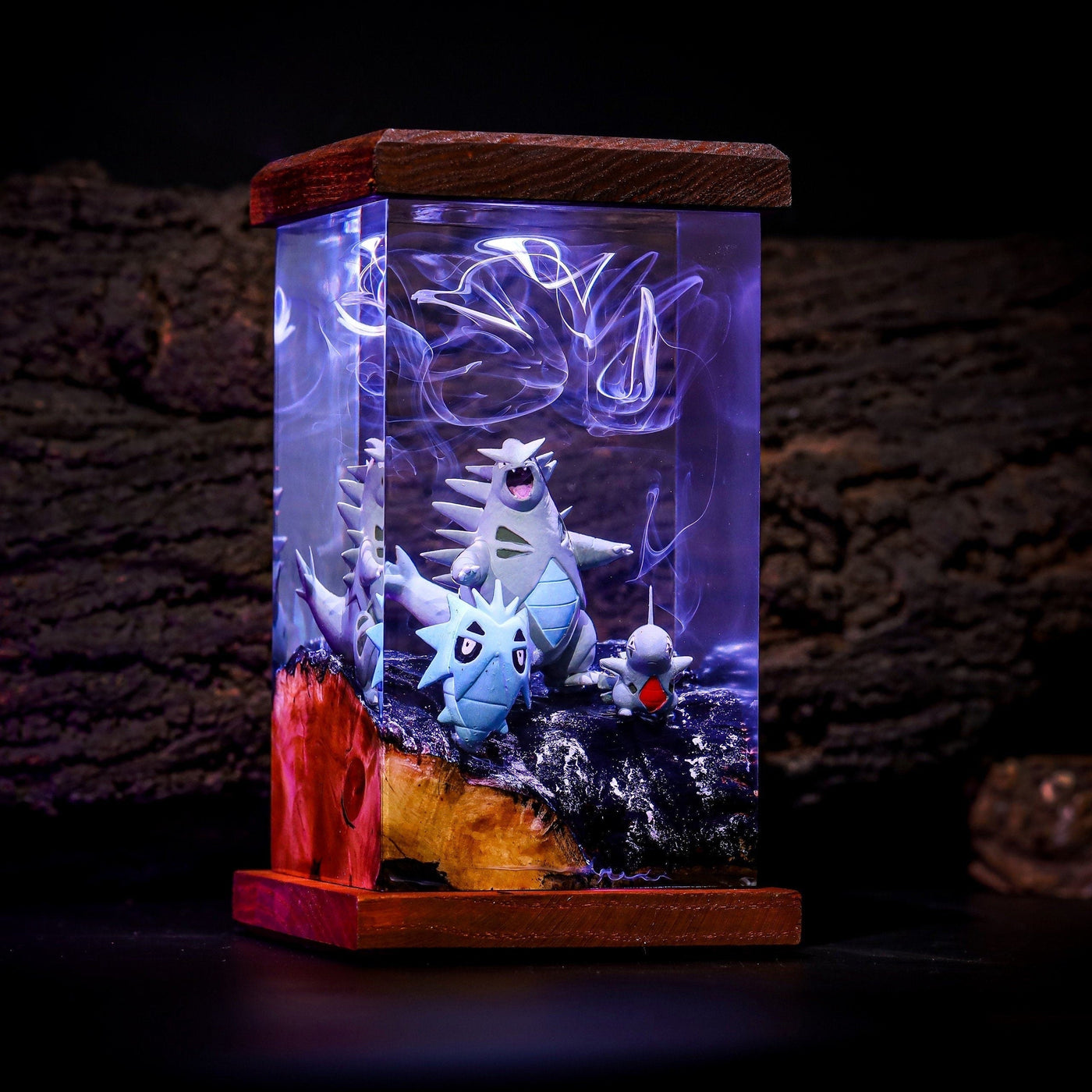 Tyranitar Epoxy Lamp