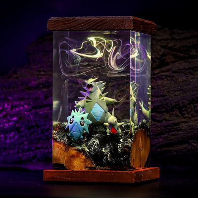 Tyranitar Epoxy Lamp