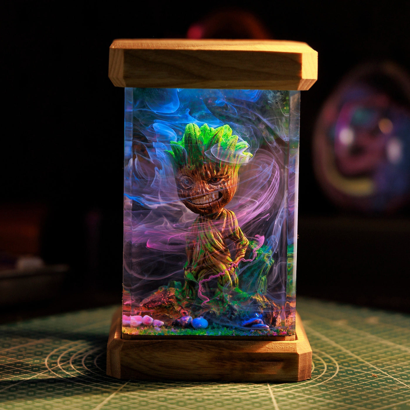 I Am Groot Epoxy Lamp