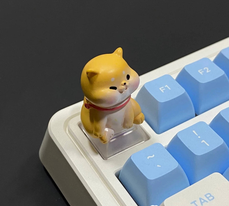 Shiba Inu sitting dog keycap